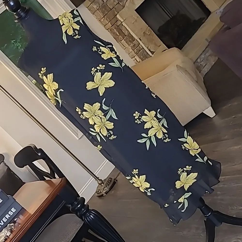 Anthoni Richards black & yellow floral dress